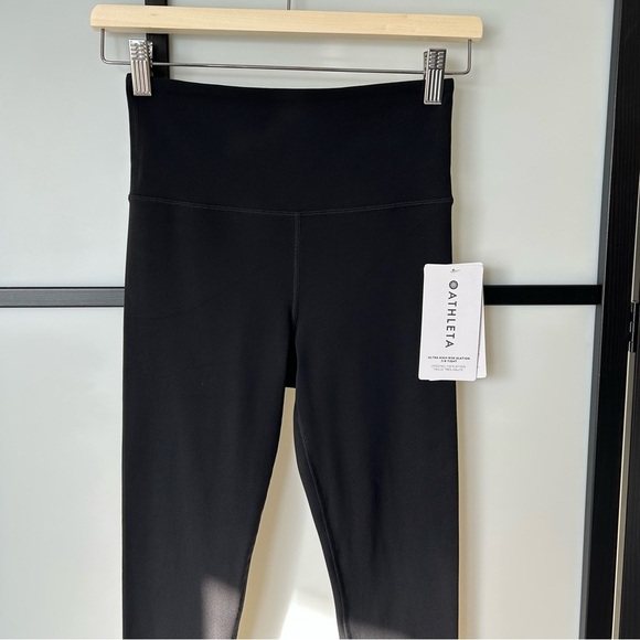 [XS] NWT Athleta Black Ultra High-Waist Elation 7/8 Tight Yoga Legging - Picture 6 of 13